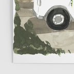 Floral Italian Car Poster Gallery Image 3