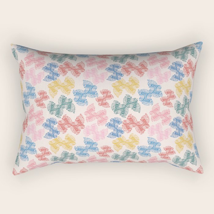 Fun Zebra Rectangular Pillow Gallery Image 1