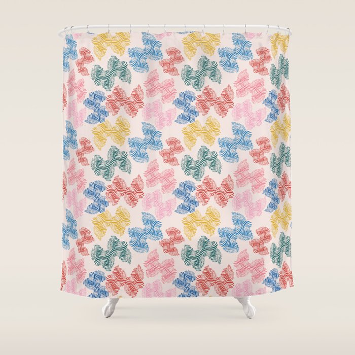 Fun Zebra Shower Curtain Gallery Image 1