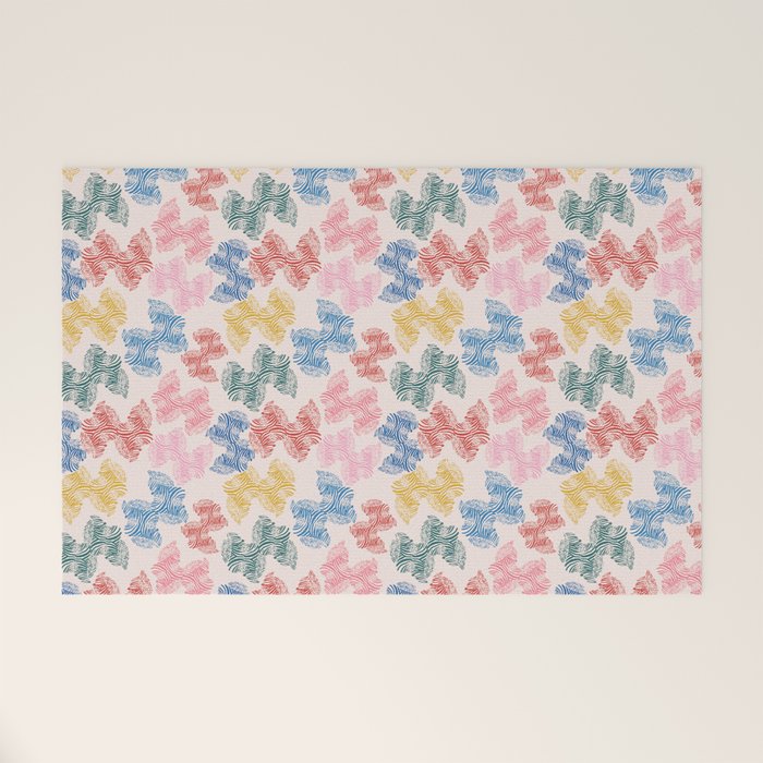 Fun Zebra Welcome Mat Gallery Image 1