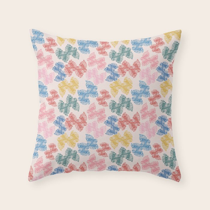 Fun Zebra Throw Pillow Gallery Image 1