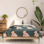 Space Cowboy - Emerald & Peach Comforter Gallery Image 3