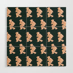 Space Cowboy - Emerald & Peach Wood Wall Art Gallery Image 1