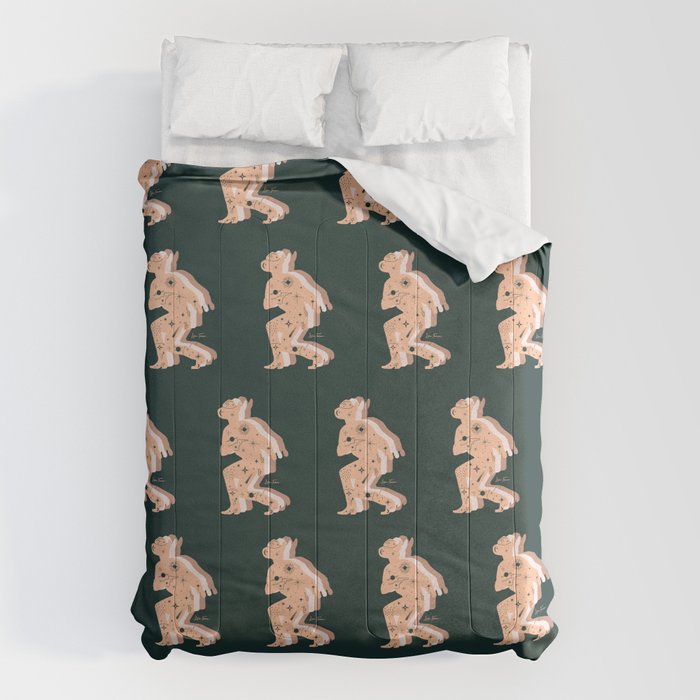 Space Cowboy - Emerald & Peach Comforter Gallery Image 1