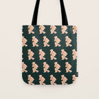 Space Cowboy - Emerald & Peach Tote Bag Gallery Image 1