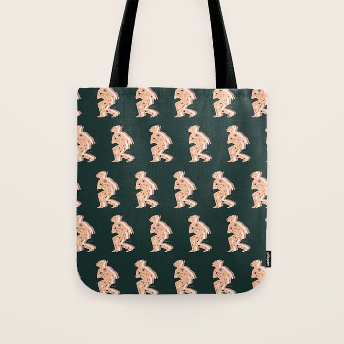 Space Cowboy - Emerald & Peach Tote Bag Gallery Image 1