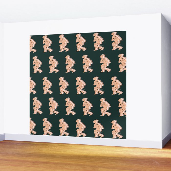 Space Cowboy - Emerald & Peach Wall Mural Gallery Image 2