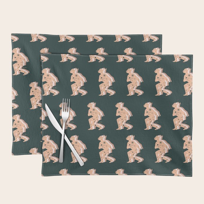 Space Cowboy - Emerald & Peach Placemat Gallery Image 1