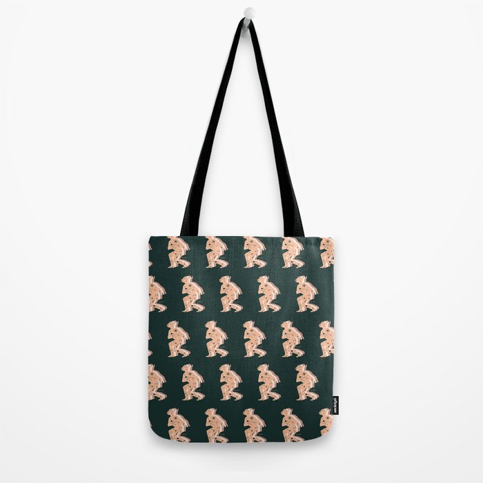 Space Cowboy - Emerald & Peach Tote Bag Gallery Image 2