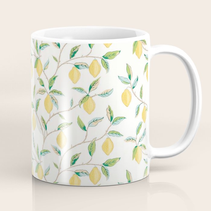 William Morris Fruit Lemon Bayleaf Coffee Mug Gallery Image 1