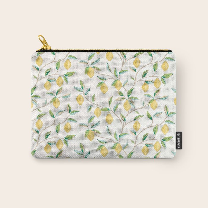 William Morris Fruit Lemon Bayleaf Carry All Pouch Gallery Image 1