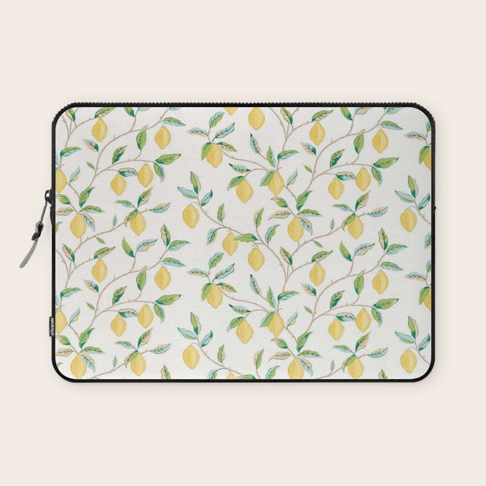 William Morris Fruit Lemon Bayleaf Laptop Sleeve Gallery Image 1