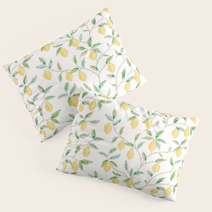 William Morris Fruit Lemon Bayleaf Pillow Sham Gallery Image 1