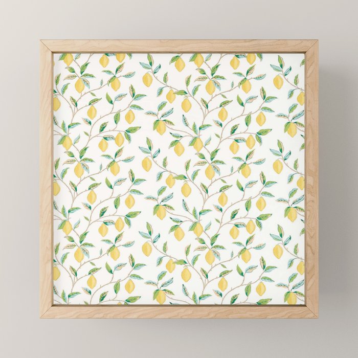 William Morris Fruit Lemon Bayleaf Mini Art Print Gallery Image 1
