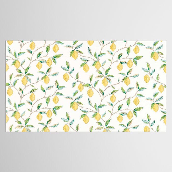 William Morris Fruit Lemon Bayleaf Tablecloth Gallery Image 2