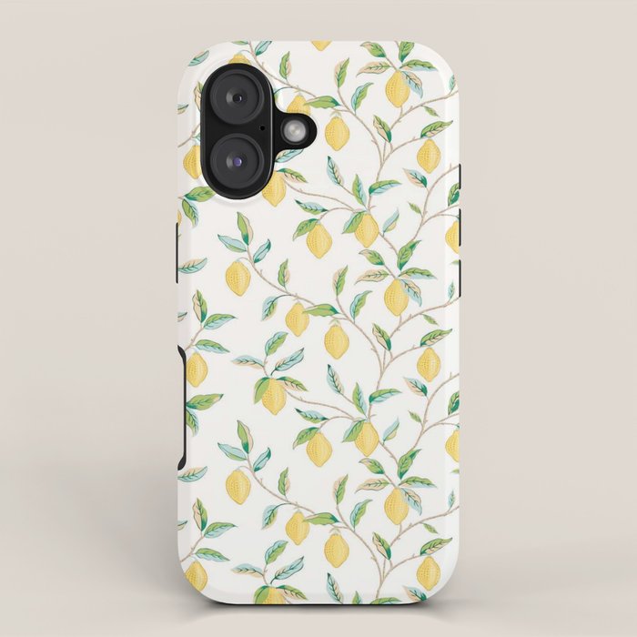 William Morris Fruit Lemon Bayleaf iPhone Case Gallery Image 1
