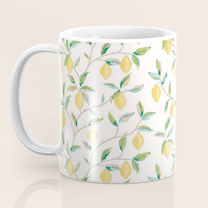William Morris Fruit Lemon Bayleaf Coffee Mug Gallery Image 3