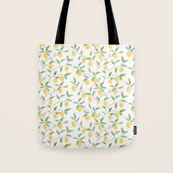 William Morris Fruit Lemon Bayleaf Tote Bag Gallery Image 1