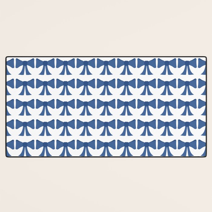 Vintage Bows V Blue Desk Mat Gallery Image 3