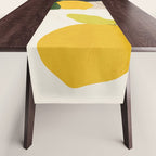 Lemon Abstract Art Table Runner Gallery Image 1