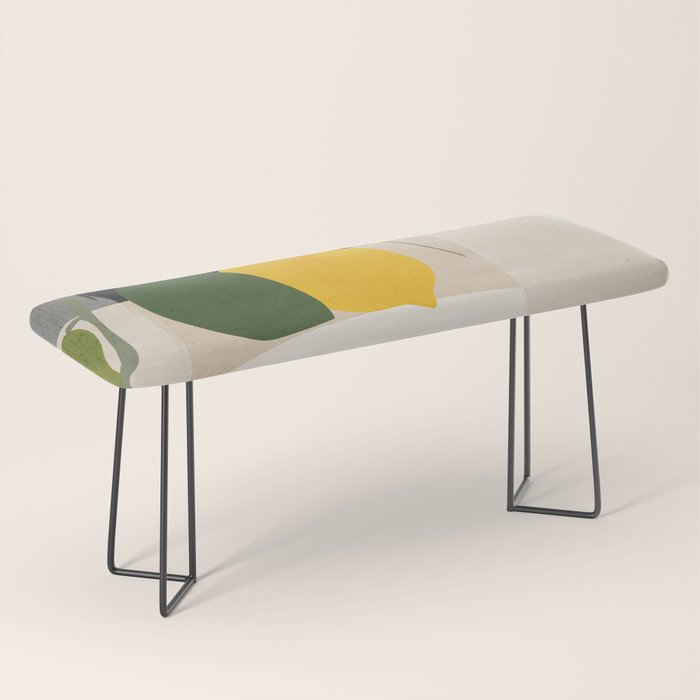 Lemon Abstract Art Bench Gallery Image 1