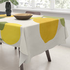 Lemon Abstract Art Tablecloth Gallery Image 3