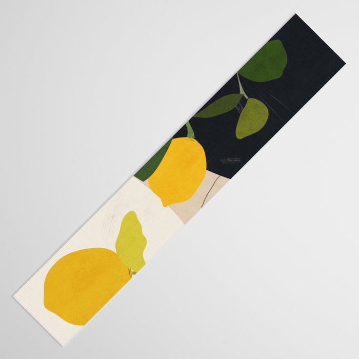 Lemon Abstract Art Table Runner Gallery Image 3