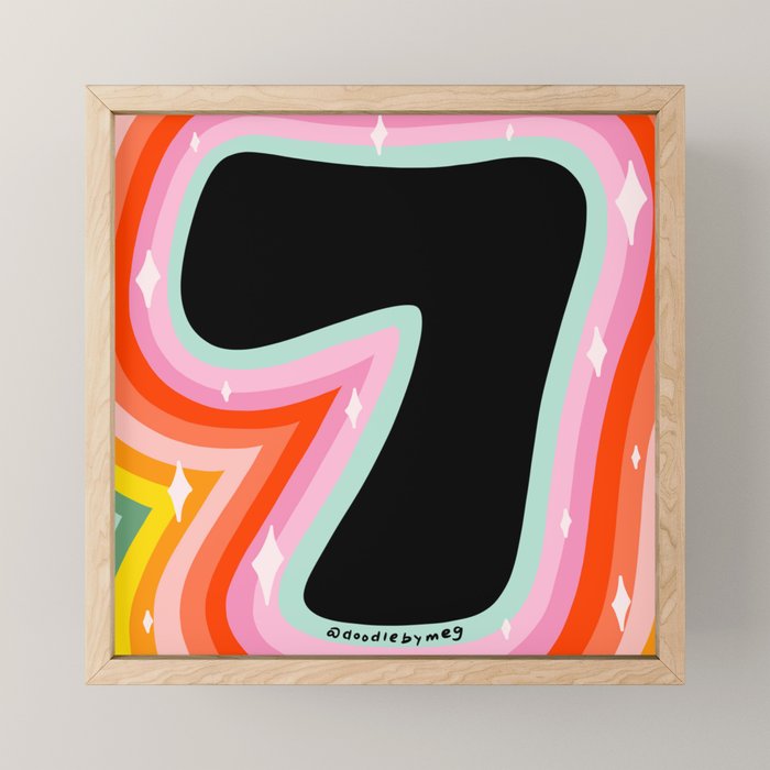 Rainbow 7 Mini Art Print Gallery Image 1