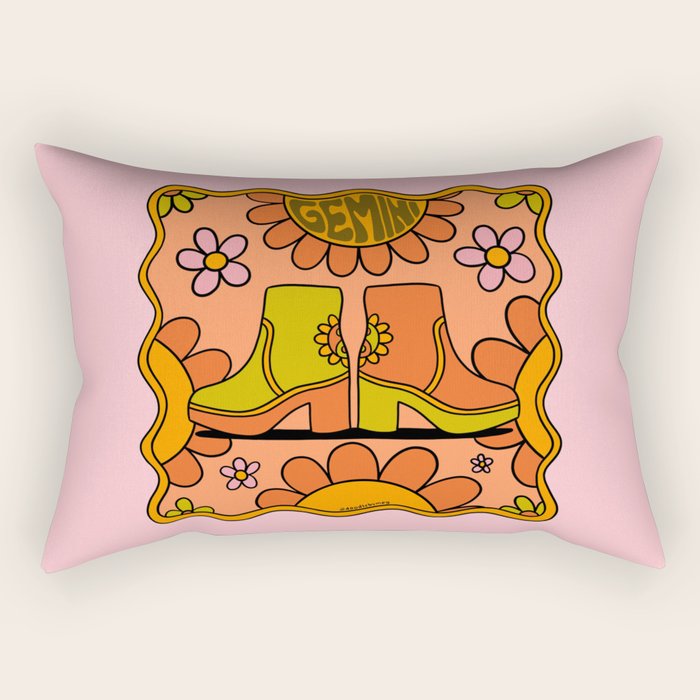 Gemini Groovy Boot Rectangular Pillow Gallery Image 1