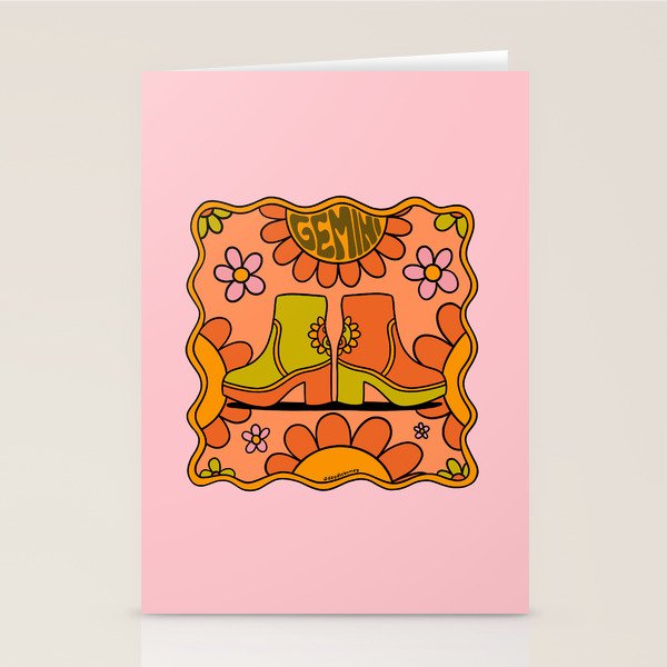 Gemini Groovy Boot Stationery Card Gallery Image 2