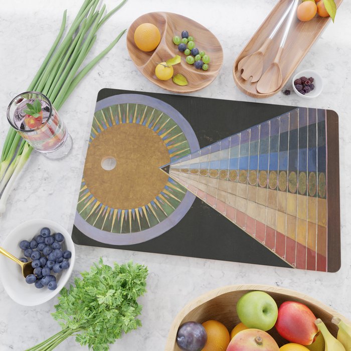 "Altarpiece" by Hilma af Klint (1907) Cutting Board Gallery Image 2