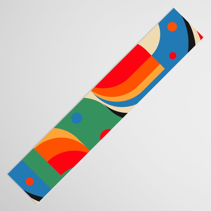 Colorful Hipster Girl and Wonderland Table Runner Gallery Image 3