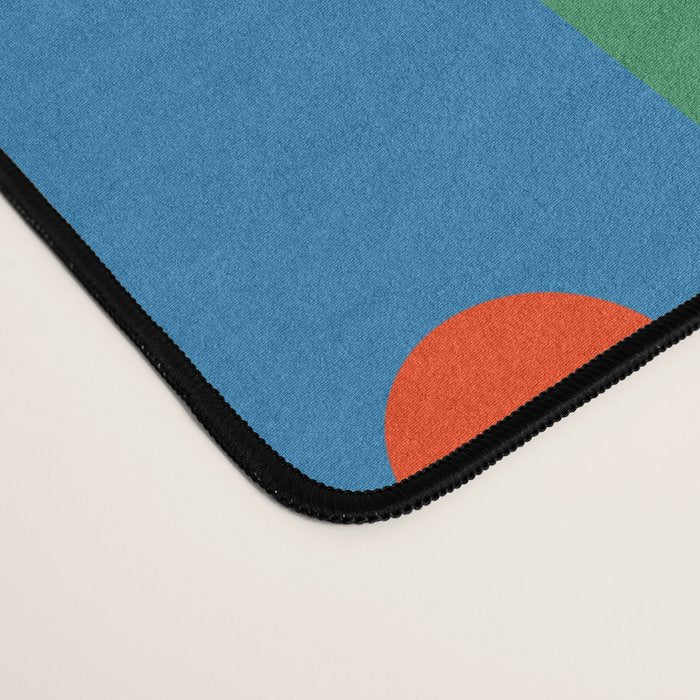 Colorful Hipster Girl and Wonderland Desk Mat Gallery Image 4