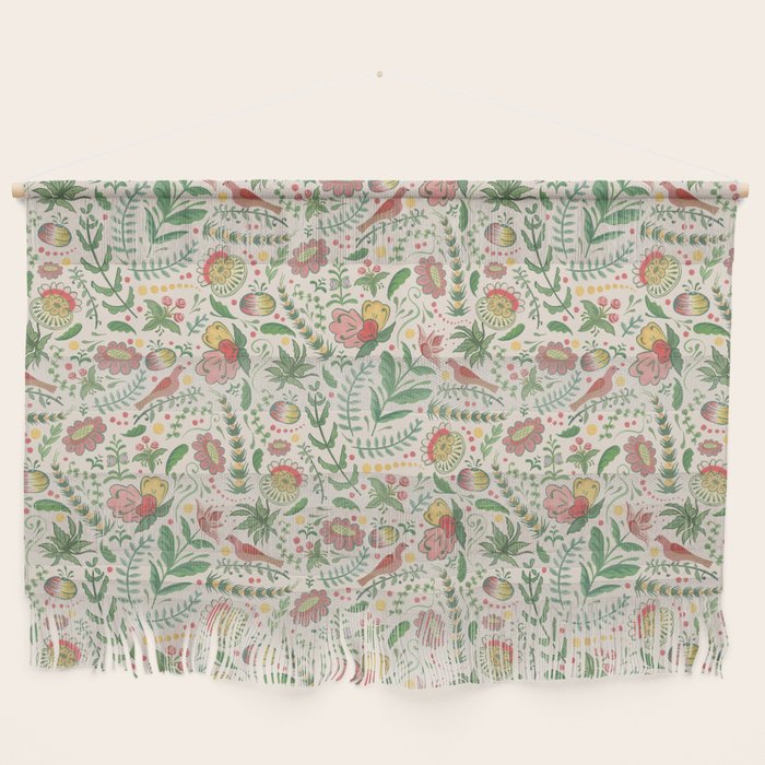 Swedish Floral - Cream Wall Hanging Gallery Image 1