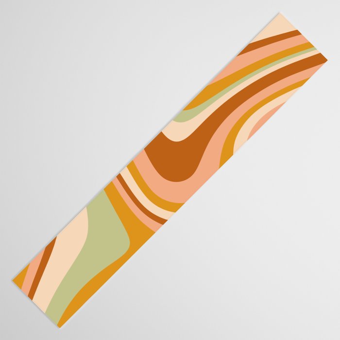 Abstract Wavy Stripes LXXXII Table Runner Gallery Image 3