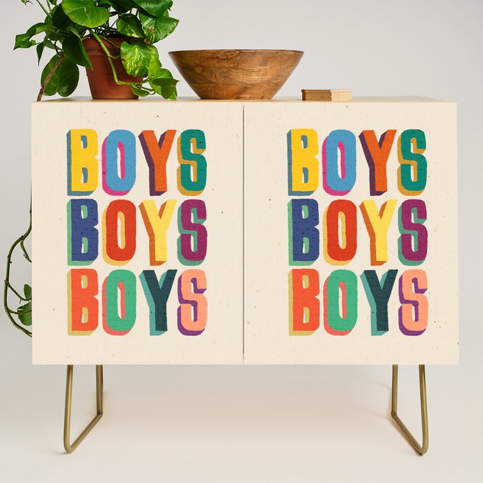 Boys boys boys Credenza Gallery Image 1