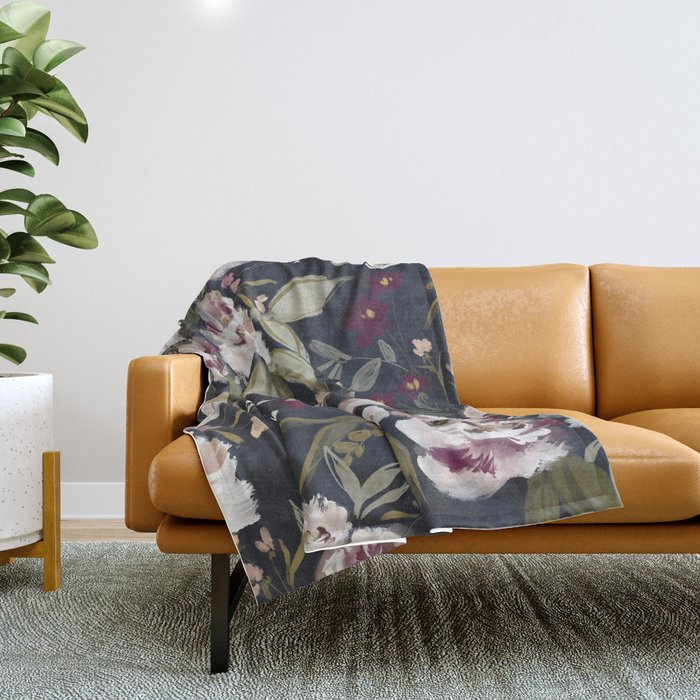 Heritage Bloom I Throw Blanket Gallery Image 1