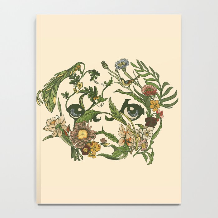 Botanical Pug Notebook Gallery Image 4