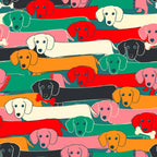 dachshund pattern- happy dogs Coffee Mug Gallery Image 2