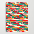 dachshund pattern- happy dogs Notebook Gallery Image 4