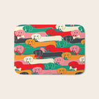 dachshund pattern- happy dogs Bath Mat Gallery Image 1