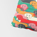 dachshund pattern- happy dogs Pillow Sham Gallery Image 4