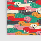 dachshund pattern- happy dogs Poster Gallery Image 3