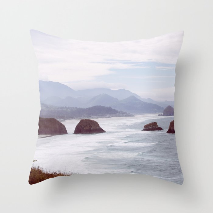 Oregon Coast - Cannon Beach Throw Pillow Gallery Image 6