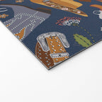 Embroidered cowgirls | Blue Welcome Mat Gallery Image 2