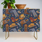 Embroidered cowgirls | Blue Credenza Gallery Image 1