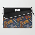 Embroidered cowgirls | Blue Laptop Sleeve Gallery Image 2