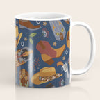 Embroidered cowgirls | Blue Coffee Mug Gallery Image 1