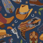 Embroidered cowgirls | Blue Coffee Mug Gallery Image 2