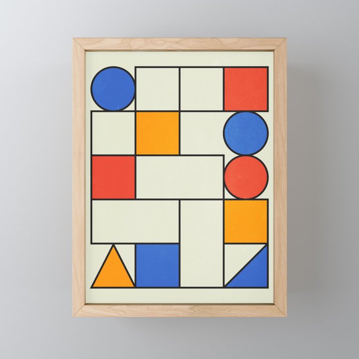 Bauhaus Blocks 02 Mini Art Print Gallery Image 1